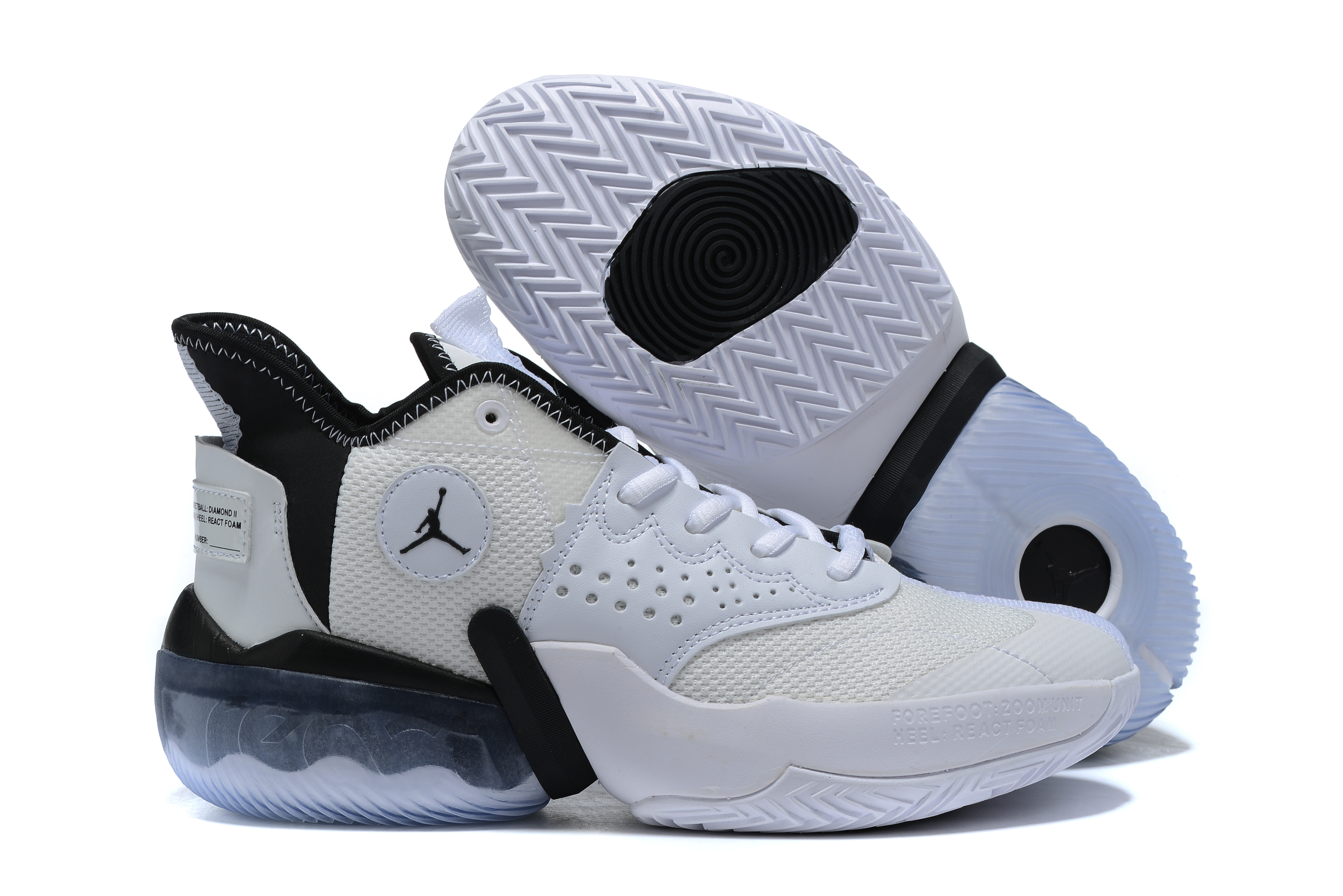 2020 Jordan Jumpman Diamond Mid White Black